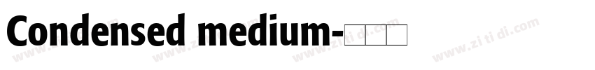 Condensed medium字体转换